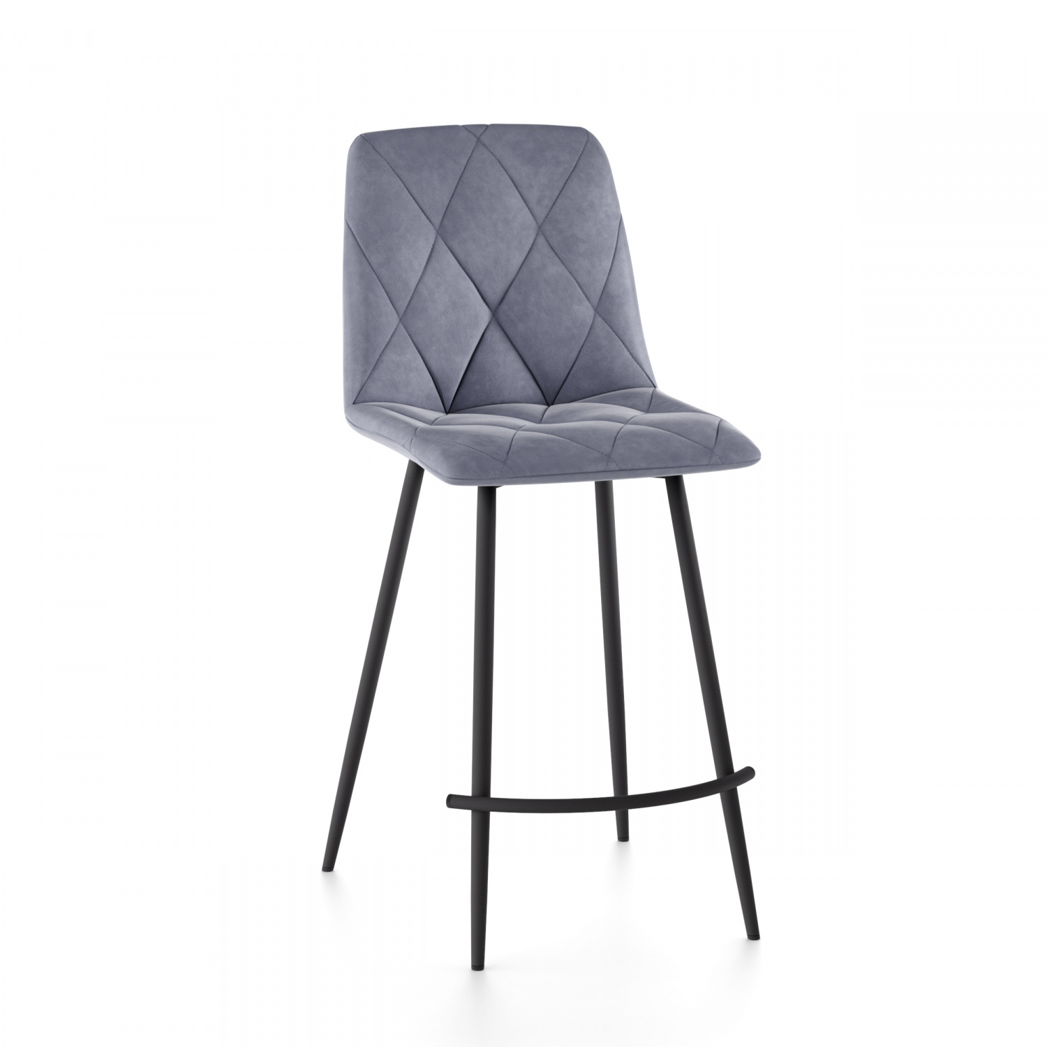 Полубарный стул СтолБери 2622903, черный/серый - купить в СтолБери, цена на Мегамаркет