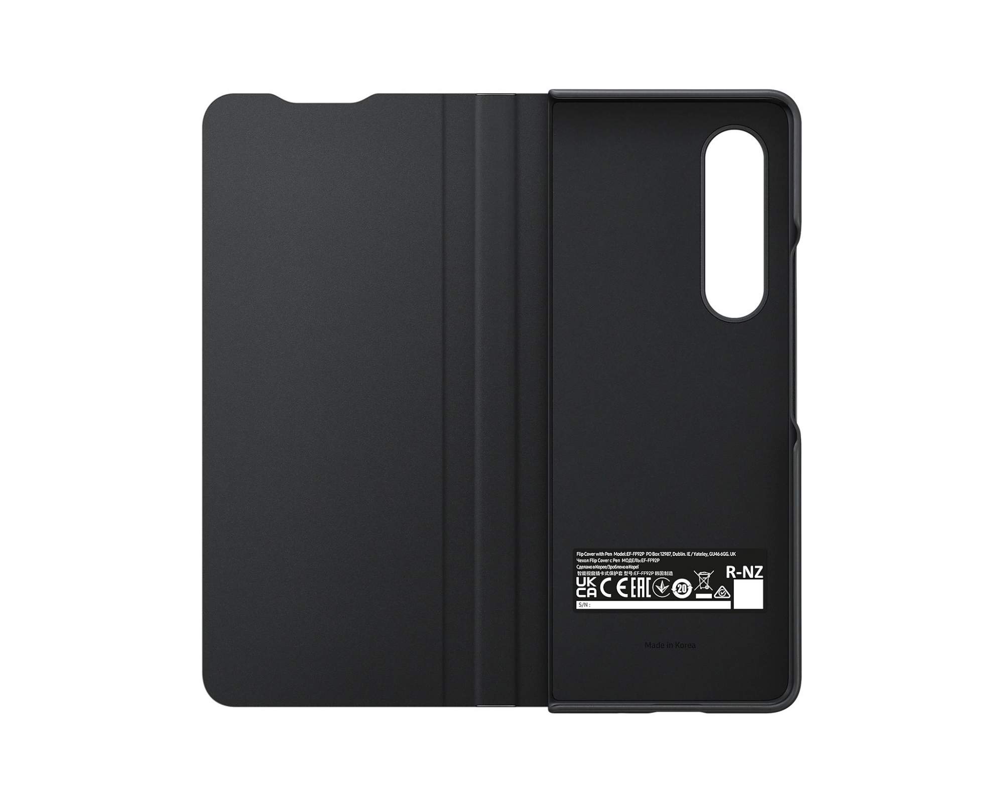 Чехол Samsung Galaxy Z Fold3 Flip Cover with Pen Black EF-FF92P, купить в  Москве, цены в интернет-магазинах на Мегамаркет