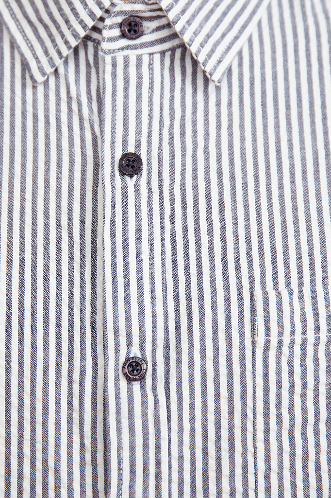 Рубашка мужская Finn Flare S20-42010 синяя XL