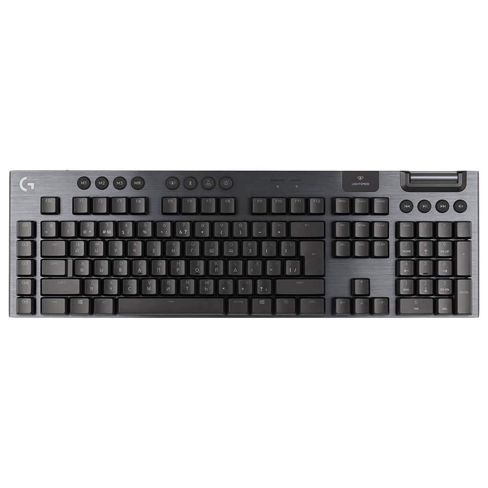 Проводная игровая клавиатура Logitech G915 Gray/Black (920-008909), купить в Москве, цены в интернет-магазинах на Мегамаркет