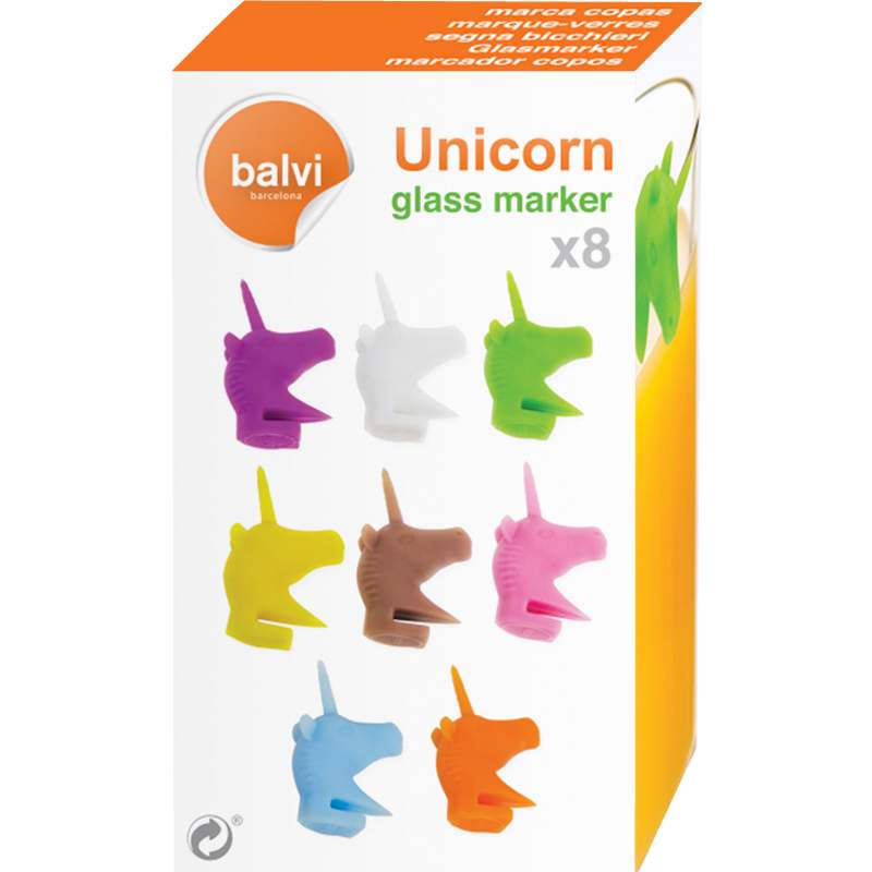 Маркеры для бокалов Balvi Unicorn 6 шт, 26694