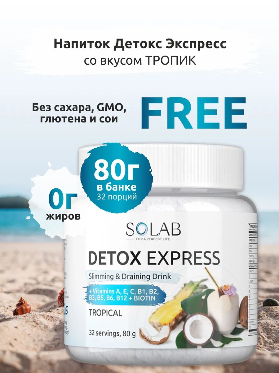 Detox slim effect. Детокс экспресс SOLAB. SOLAB.