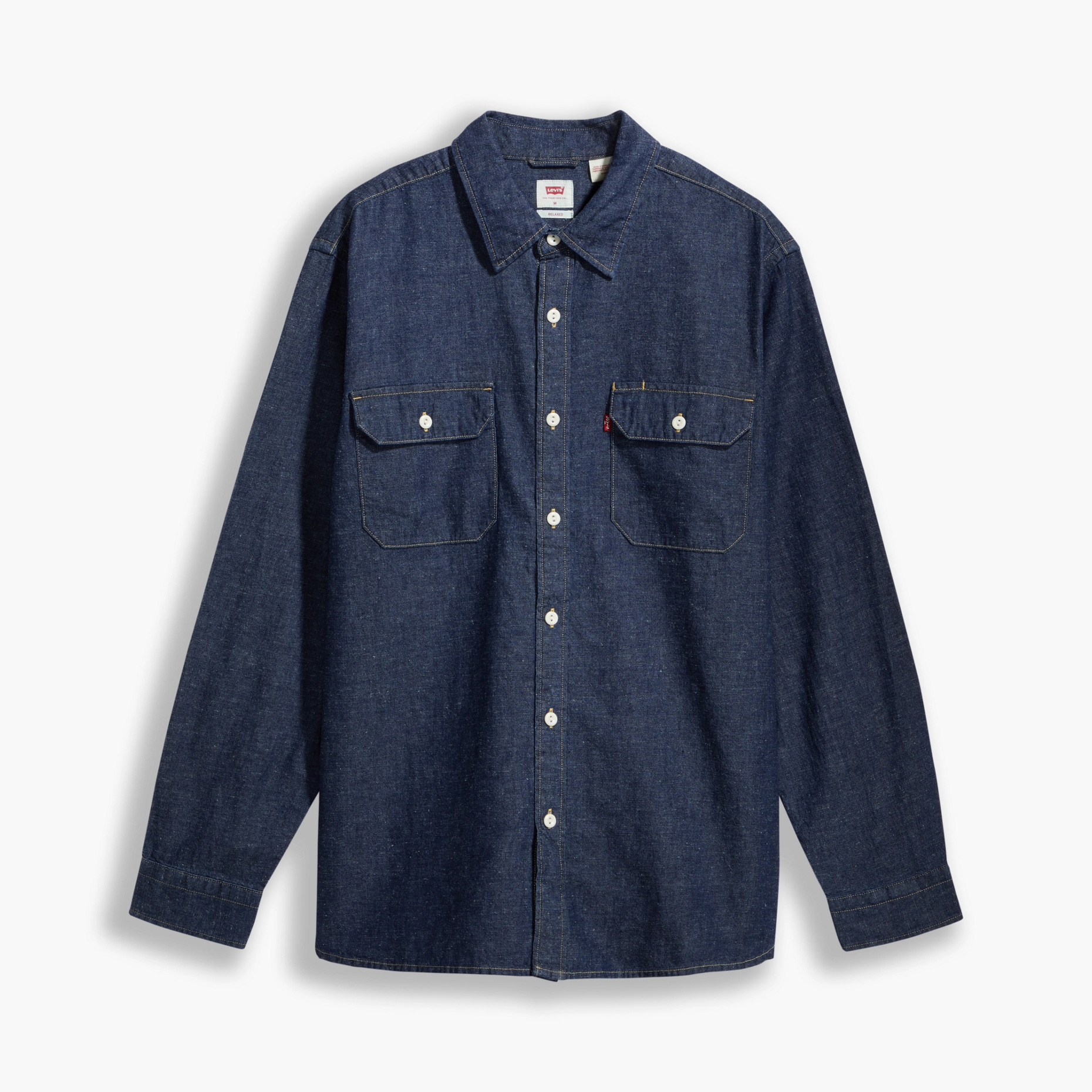 Джинсовая рубашка мужская Levi's 19573-0135 синяя XL
