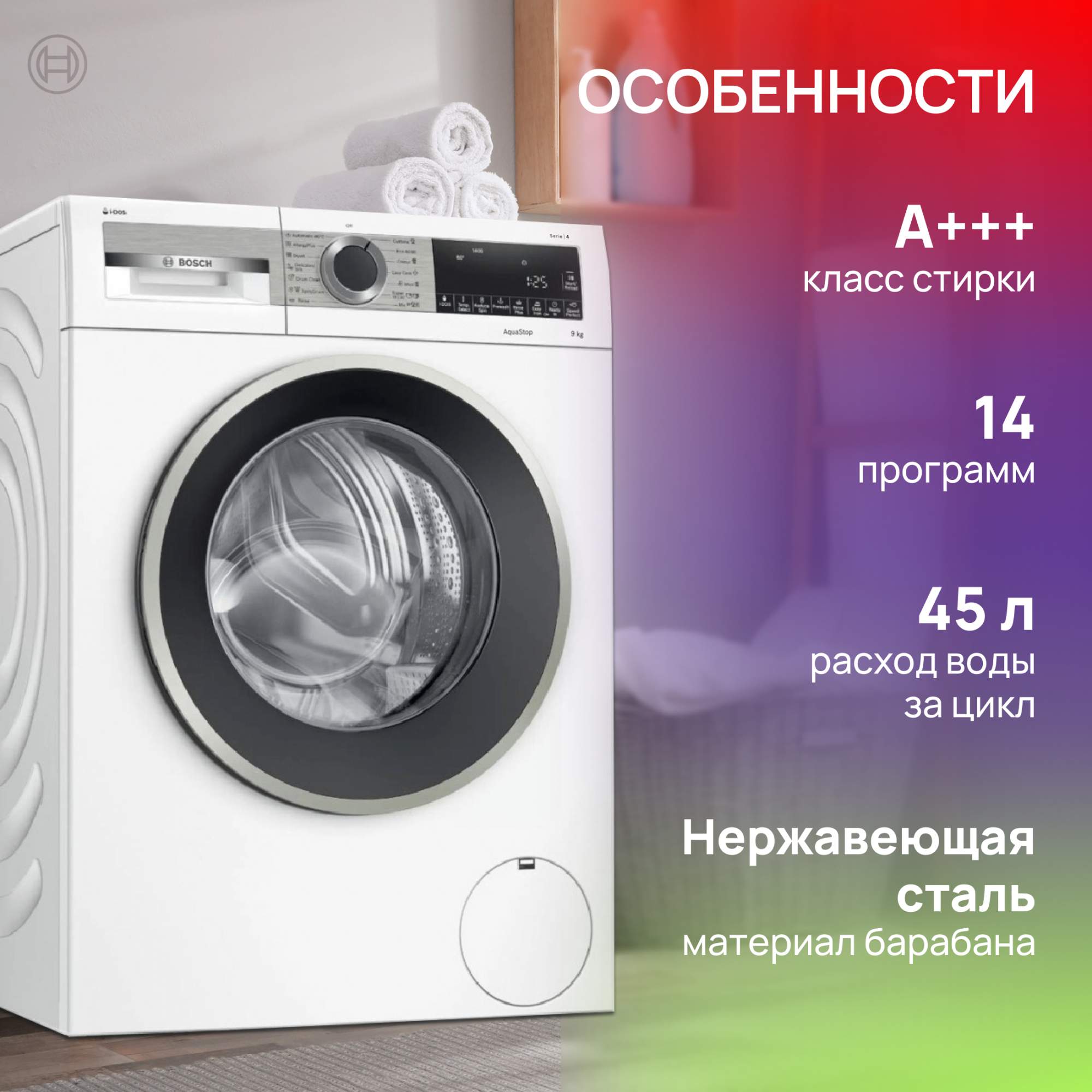 Стиральная машина Bosch WGA24400ME белый - отзывы покупателей на  маркетплейсе Мегамаркет | Артикул: 600014161153