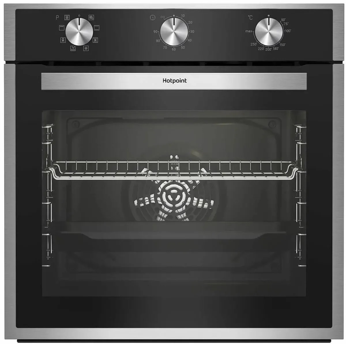 Встраиваемый электрический духовой шкаф HotPoint FE9 824 H IX черный - купить в HOLODILNIK.RU, цена на Мегамаркет