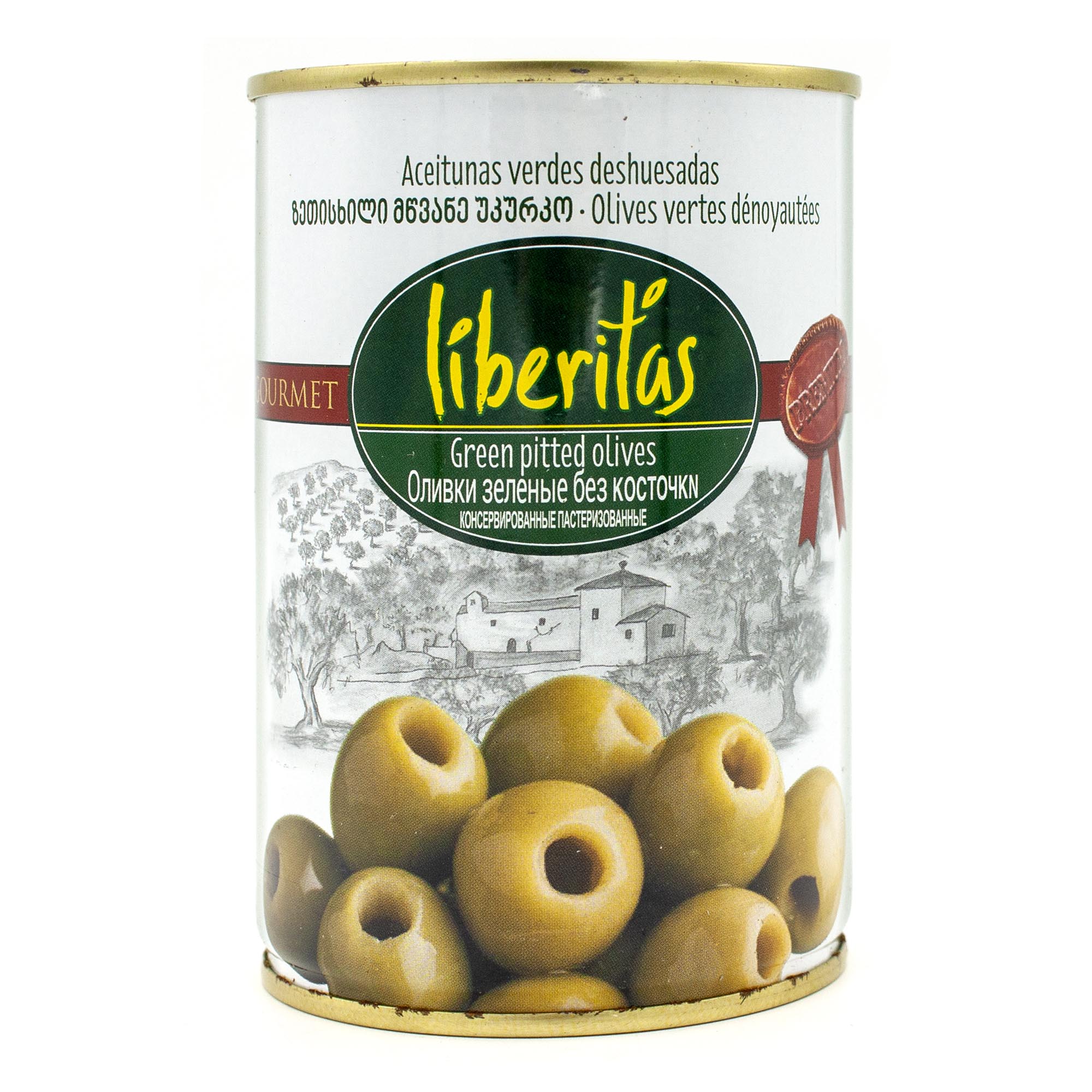 Оливки Liberitas зеленые без косточки 425 г