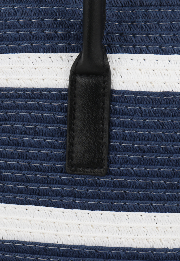 Пляжная сумка женская Daniele Patrici A54259, темно-синий/белый