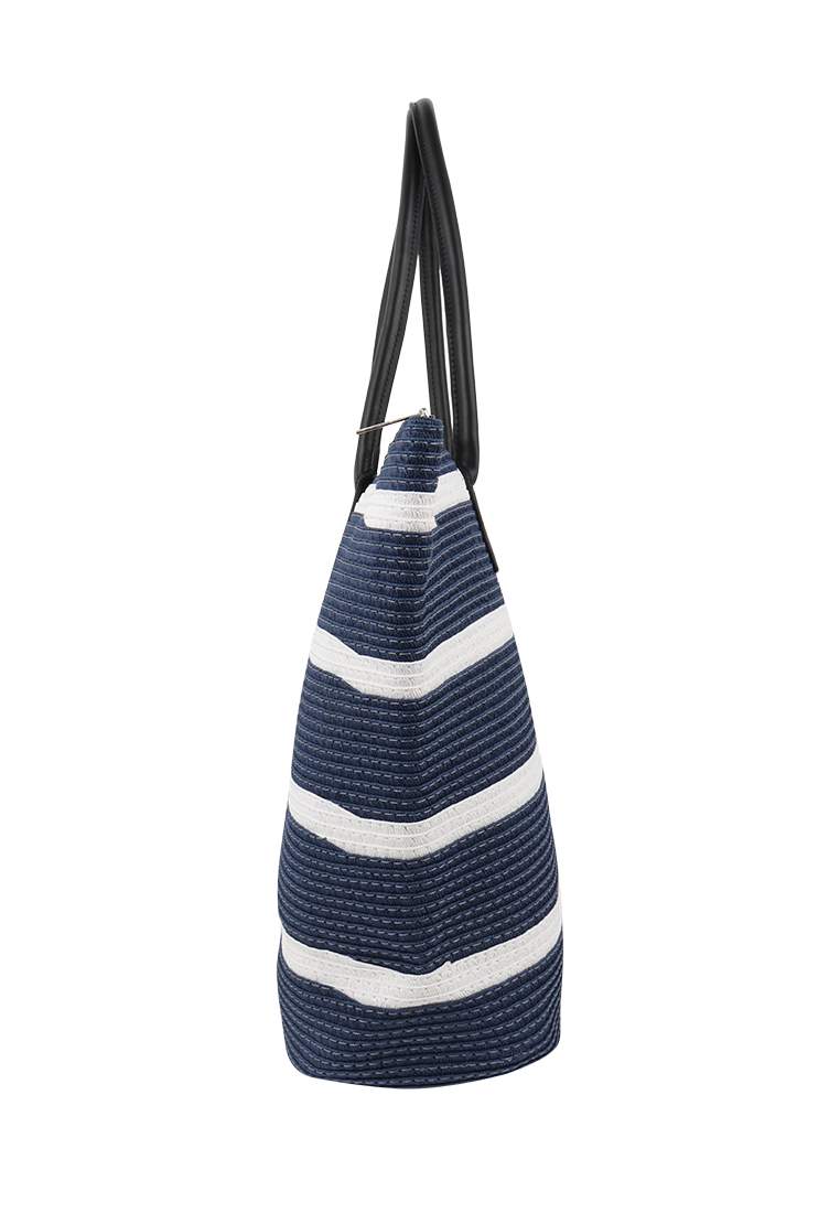 Пляжная сумка женская Daniele Patrici A54259, темно-синий/белый