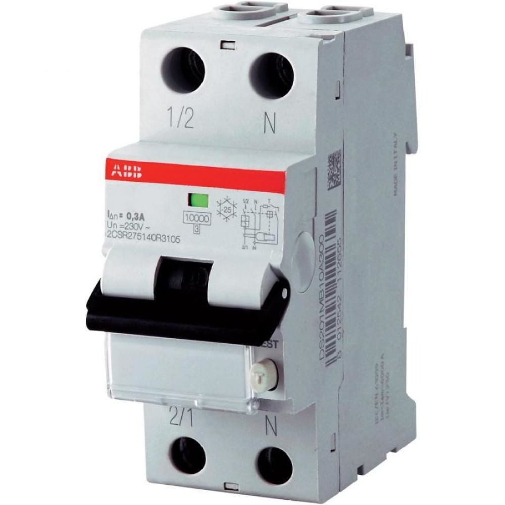 Автоматический выключатель дифференциального тока ABB DS201 купить в интернет-магазине, цены на Мегамаркет