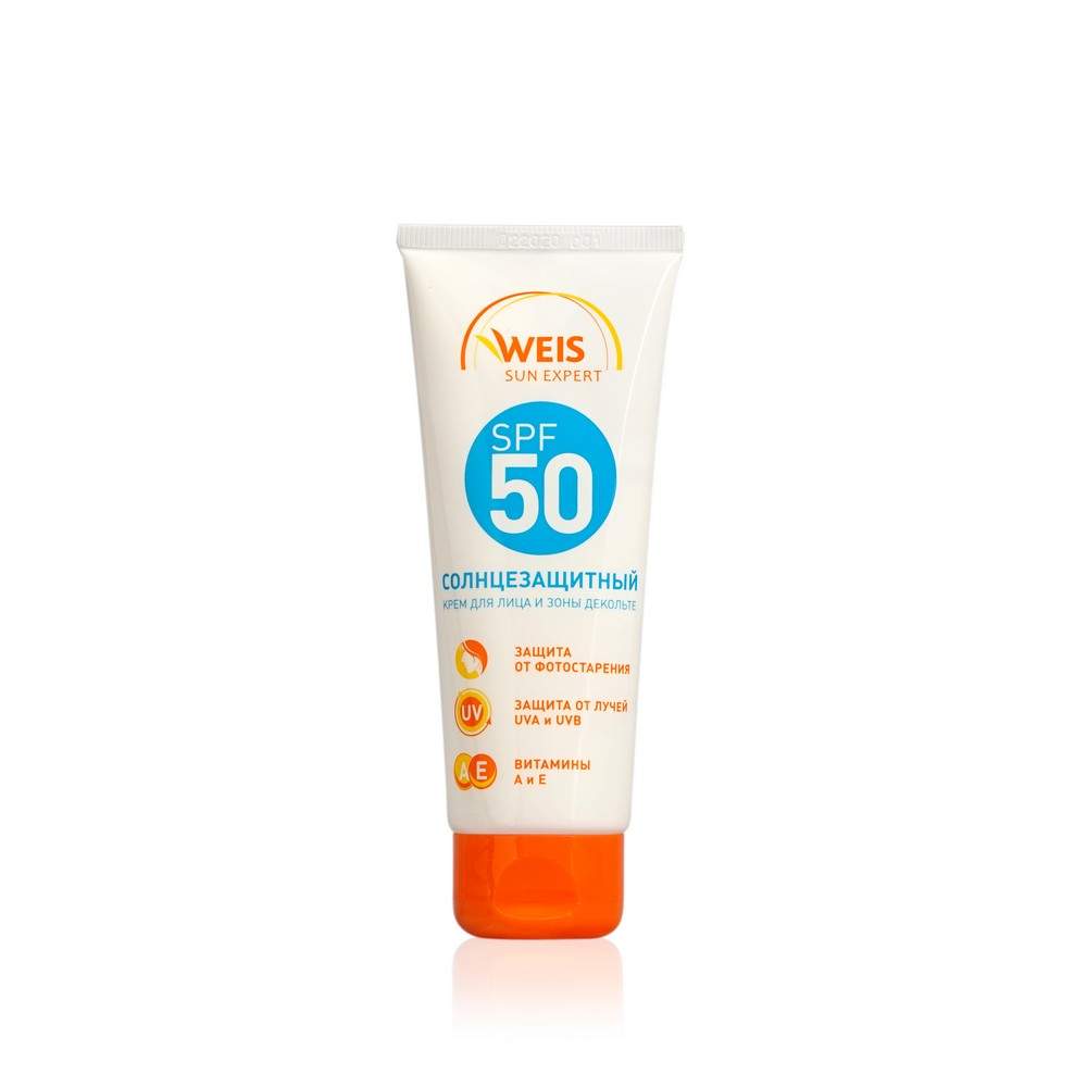 Купить крем для загара WEIS для лица и зоны декольте SPF 50 75мл, цены ...