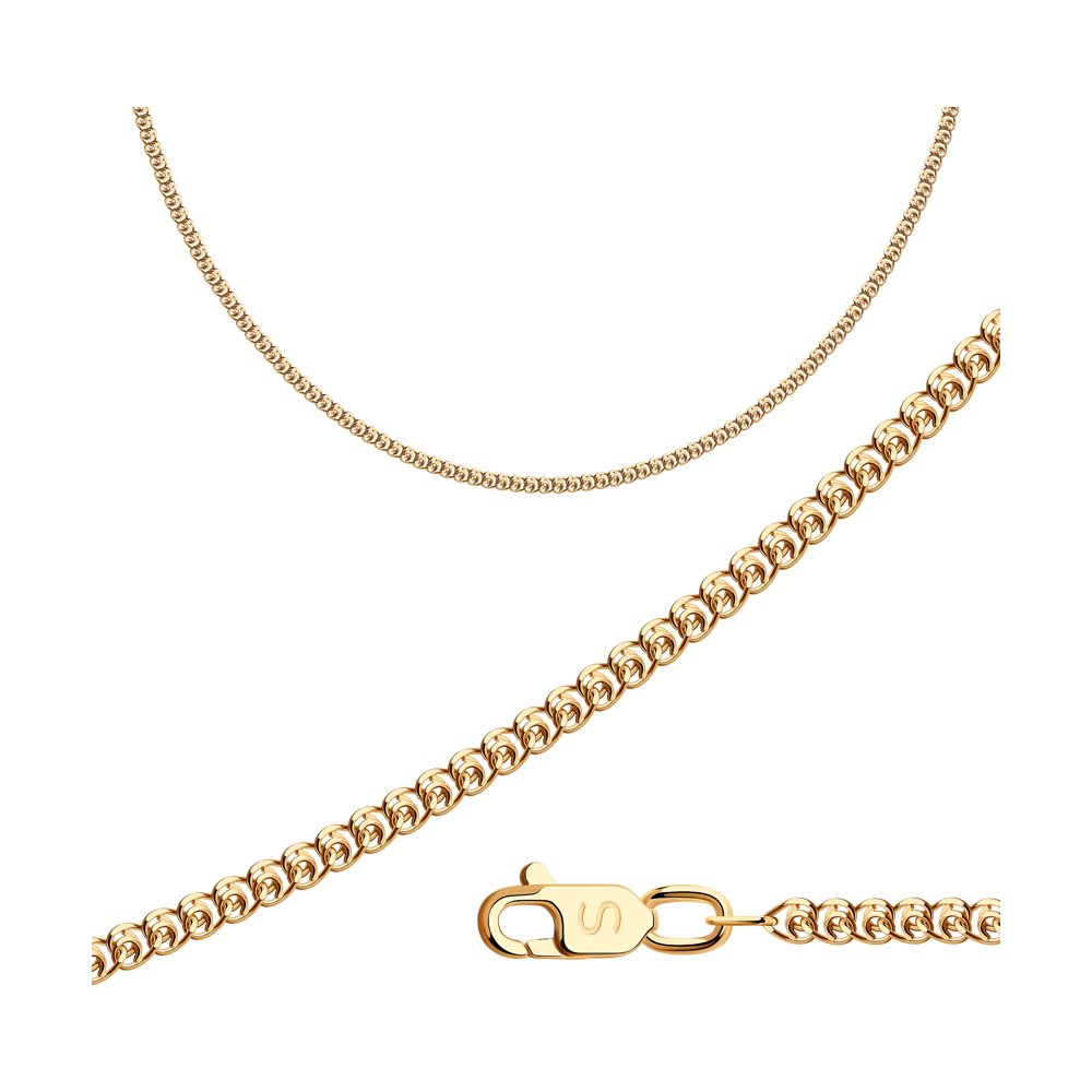 Цепочка из красного золота 70 см SOKOLOV 581050302 - купить в Москве, цены на Мегамаркет | 100031294012