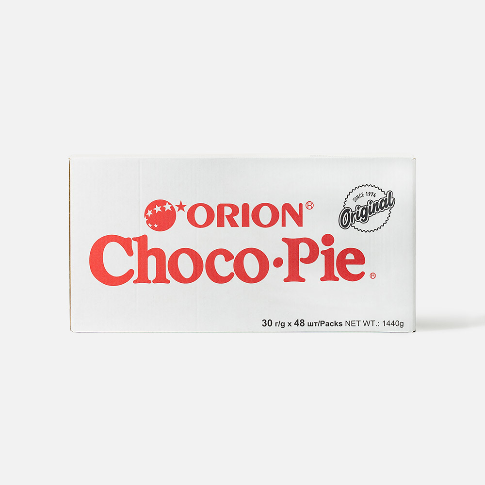 Купить печенье Orion Choco Pie 48*30 г, цены на Мегамаркет | Артикул: 100032396701