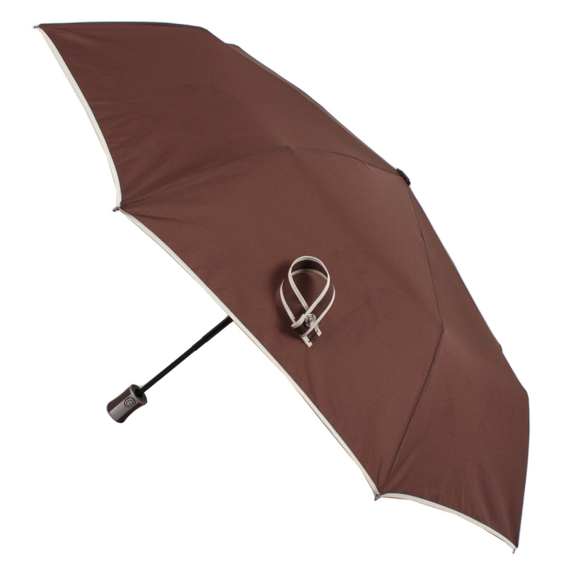 Зонт складной женский автоматический Zemsa 24-003 ZM коричневый