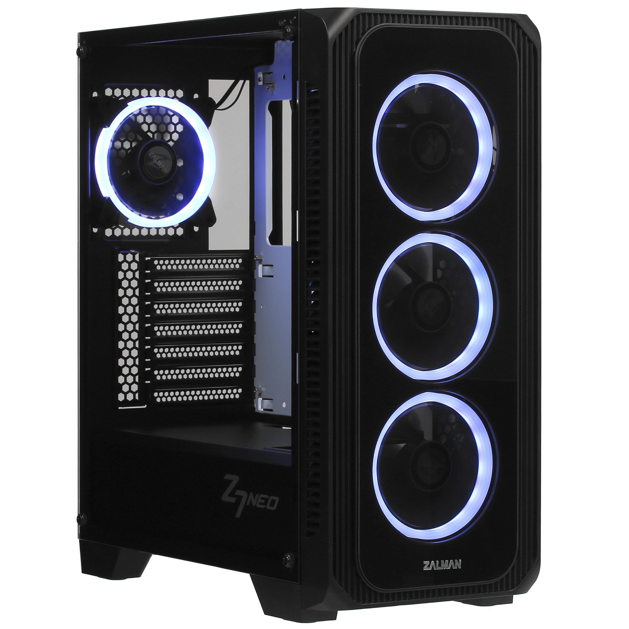 Корпус компьютерный Zalman Z7 Neo (Z7NEOBLACK) Black, купить в Москве, цены в интернет-магазинах на Мегамаркет