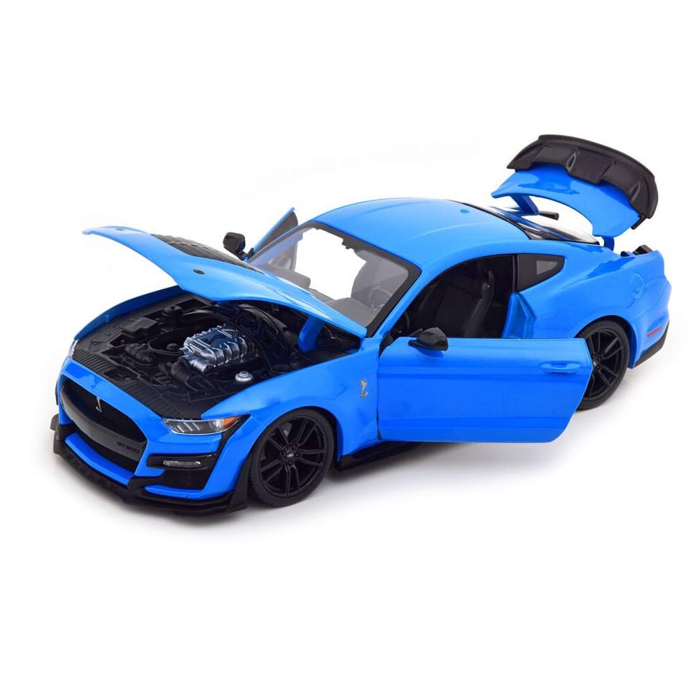 Машинка Maisto металлическая Ford Mustang Shelby GT500 2020, 1:18, синяя  31452/1 – купить в Москве, цены в интернет-магазинах на Мегамаркет