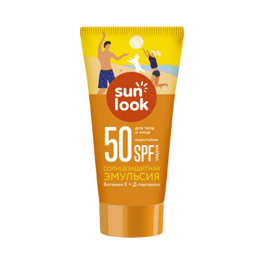 Эмульсия для тела SUN LOOK солнцезащитная водостойкая SPF-50 mini 30 мл - купить в Подружка Москва (со склада СберМегаМаркет), цена на Мегамаркет