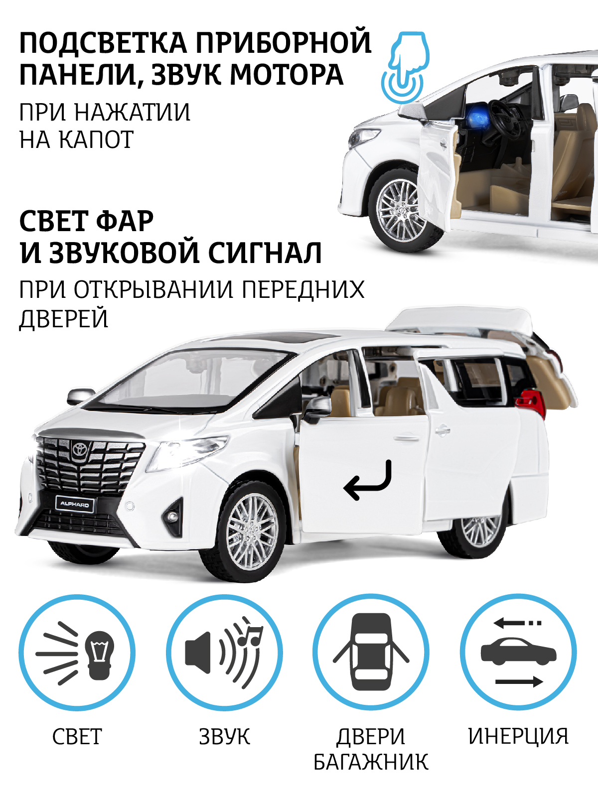 Отзывы о машинка инерционная Автопанорама 1:29 Alphard, белый - отзывы  покупателей на Мегамаркет | коллекционные модели JB1251333 - 600005040698