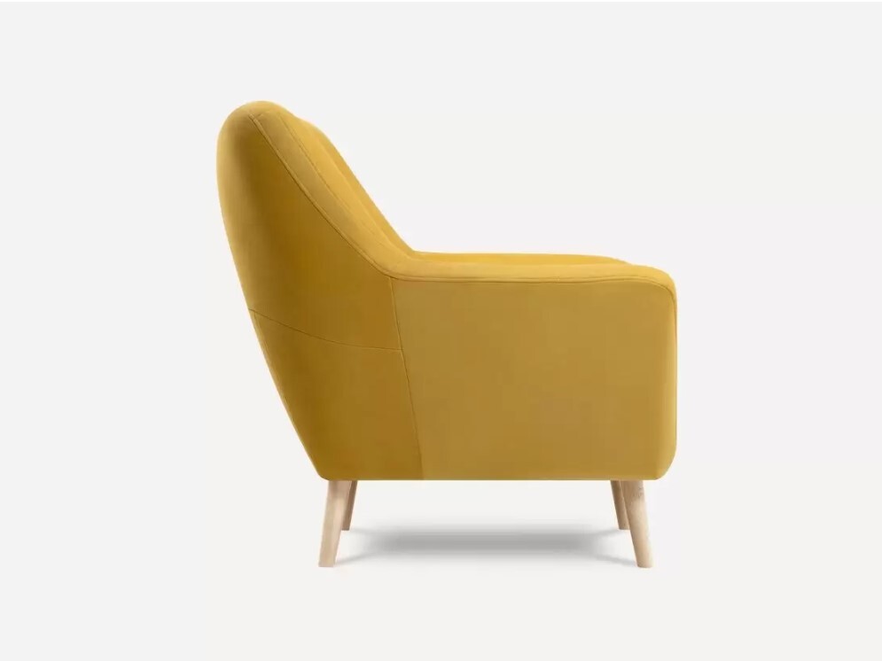 Кресло витио velvet yellow