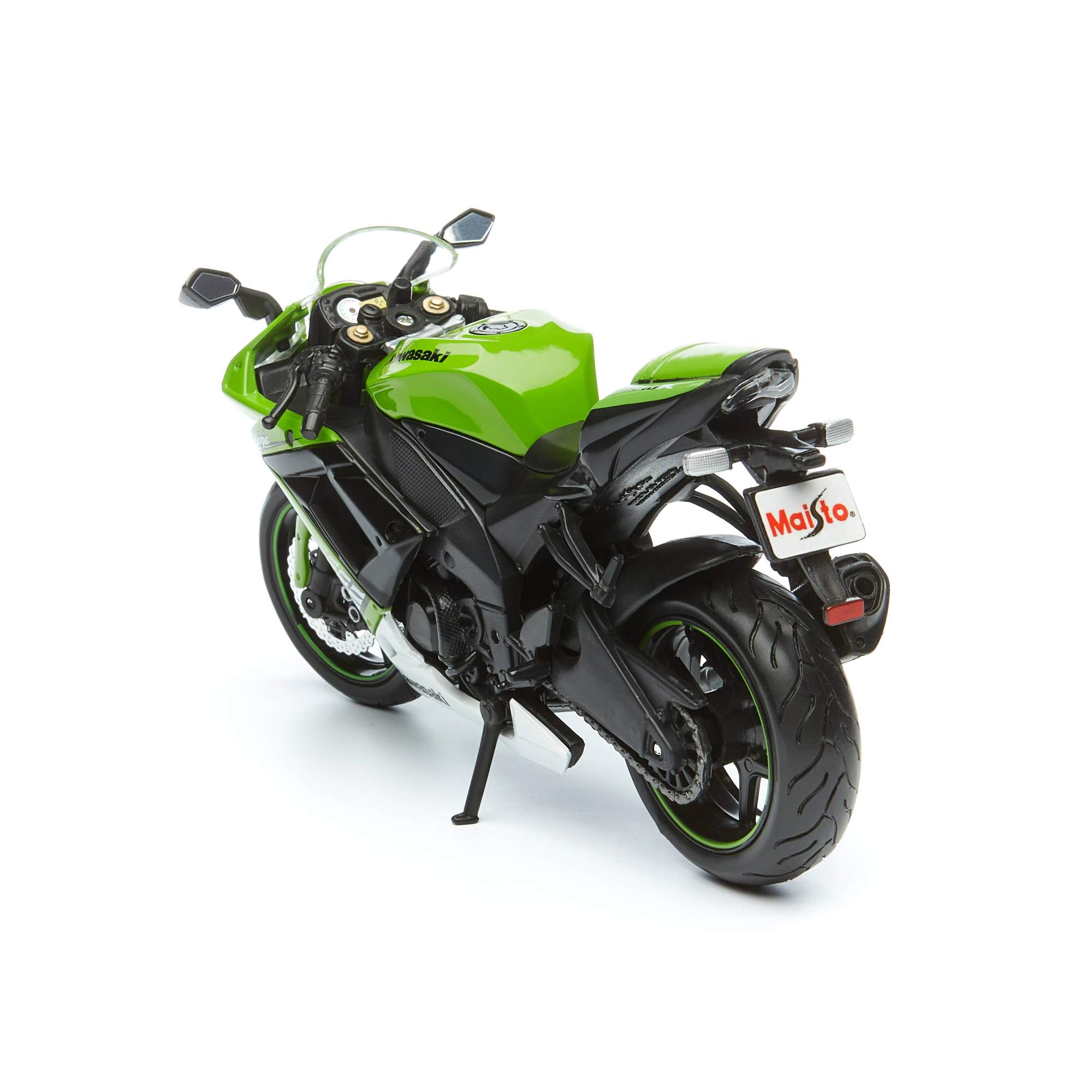 Мотоцикл Maisto 1:12 Kawasaki Ninja ZX-10R, зеленый – купить в Москве, цены  в интернет-магазинах на Мегамаркет