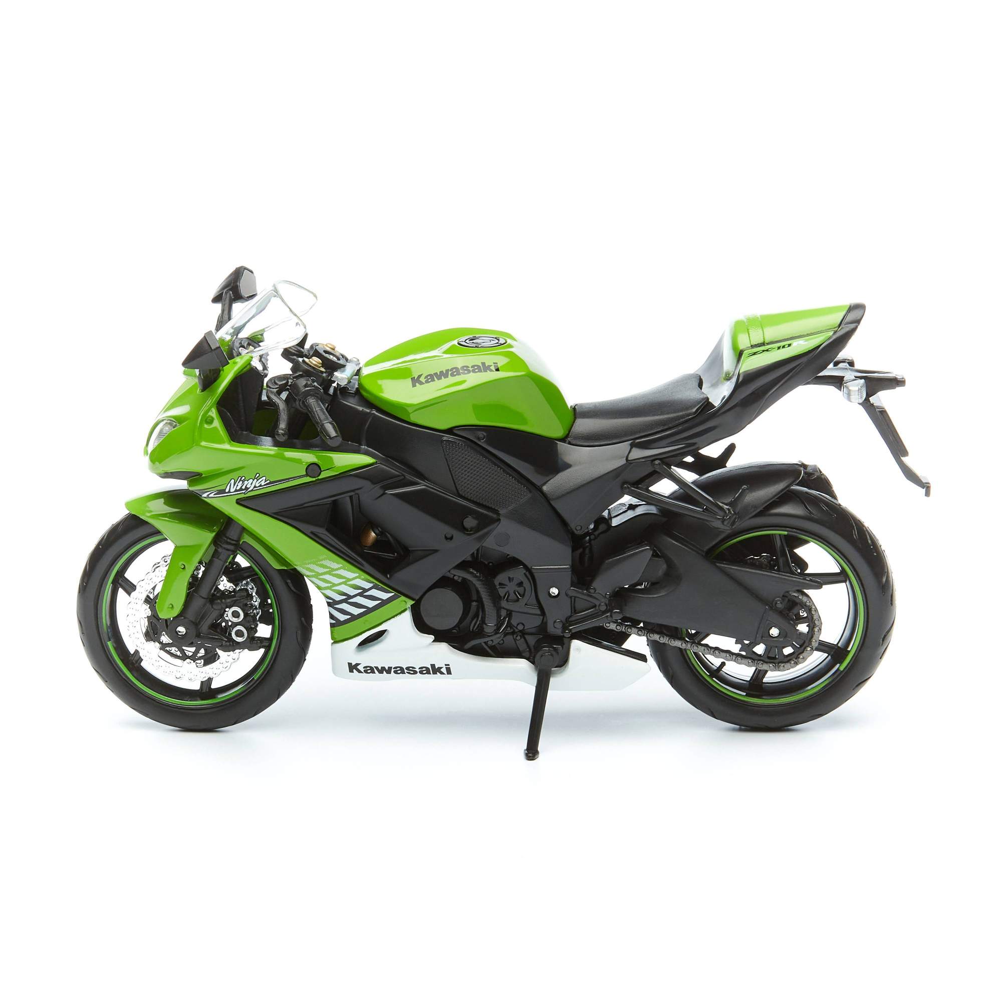 Мотоцикл Maisto 1:12 Kawasaki Ninja ZX-10R, зеленый – купить в Москве, цены  в интернет-магазинах на Мегамаркет