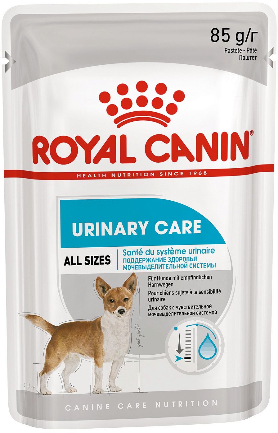 Влажный корм для собак ROYAL CANIN Urinary Care, паштет, 12шт по 85г