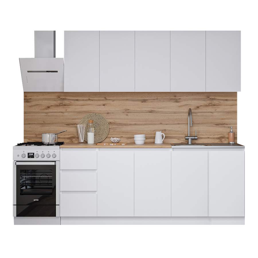Кухонный гарнитур Мори 2.0, белый - купить в madimart, цена на Мегамаркет