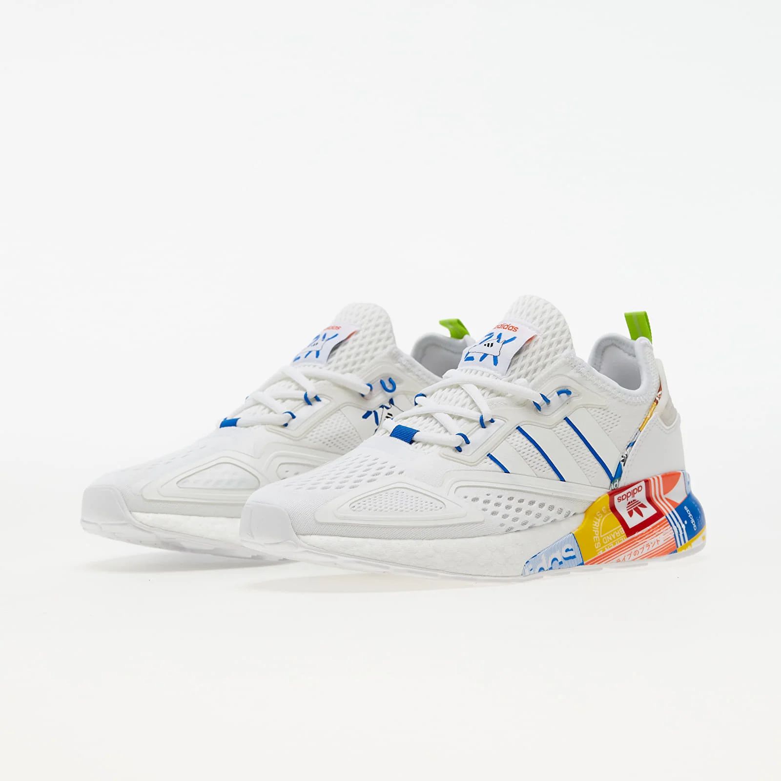 Adidas zx 2k store boost mens white