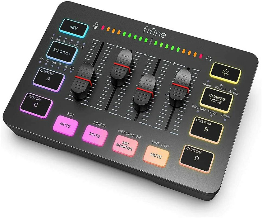 Микшер Fifine mixer SC3 (Black) - купить в iCover Пушкино (со склада МегаМаркет), цена на Мегамаркет