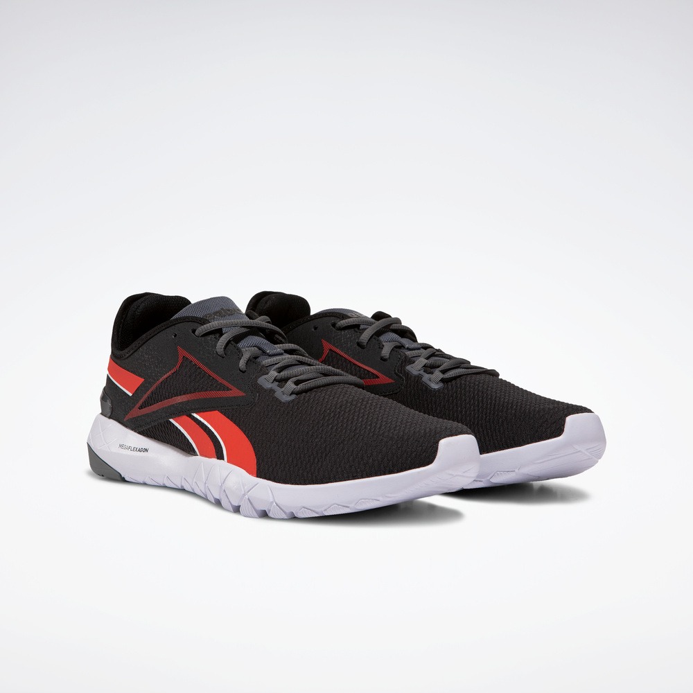 Кроссовки мужские Reebok Mega Flexagon 2.0 черные 11.5 US - характеристики  и описание на СберМегаМаркет