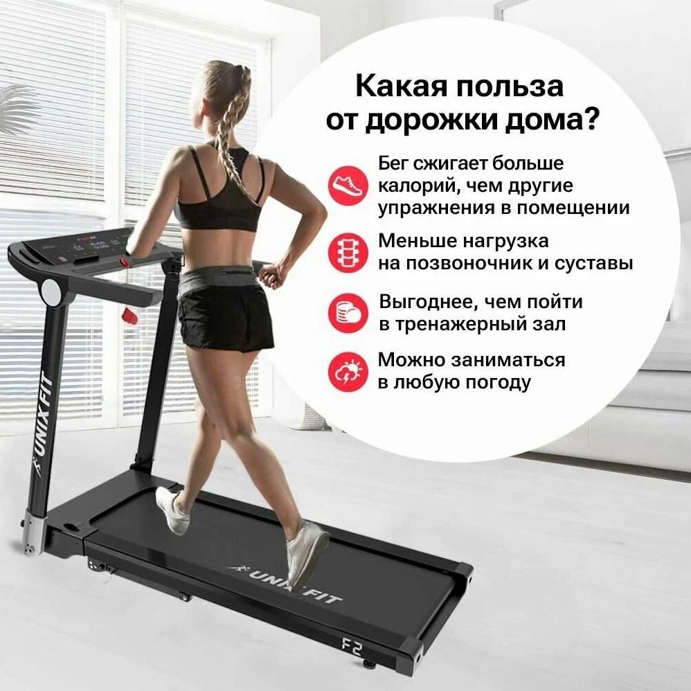 Беговая дорожка UNIXFIT Hi-tech F2 Dark Storm + аксессуары для фитнеса -  купить в Москве, цены на Мегамаркет | 600014151198