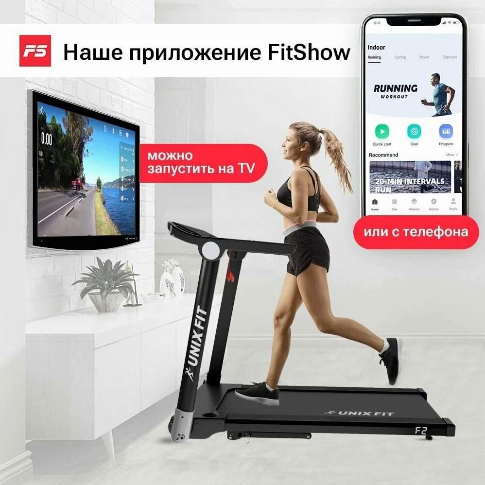 Беговая дорожка UNIXFIT Hi-tech F2 Dark Storm + аксессуары для фитнеса -  купить в Москве, цены на Мегамаркет | 600014151198