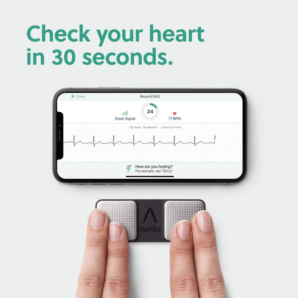 Беспроводной мобильный ЭКГ-монитор AliveCor KardiaMobile EKG – купить в  Москве, цены в интернет-магазинах на Мегамаркет