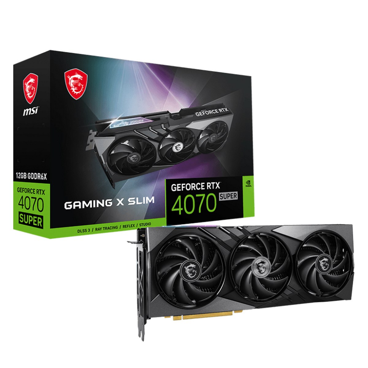 Видеокарта MSI GeForce RTX 4070 SUPER 12G GAMING X SLIM - купить в Ситилинк, цена на Мегамаркет