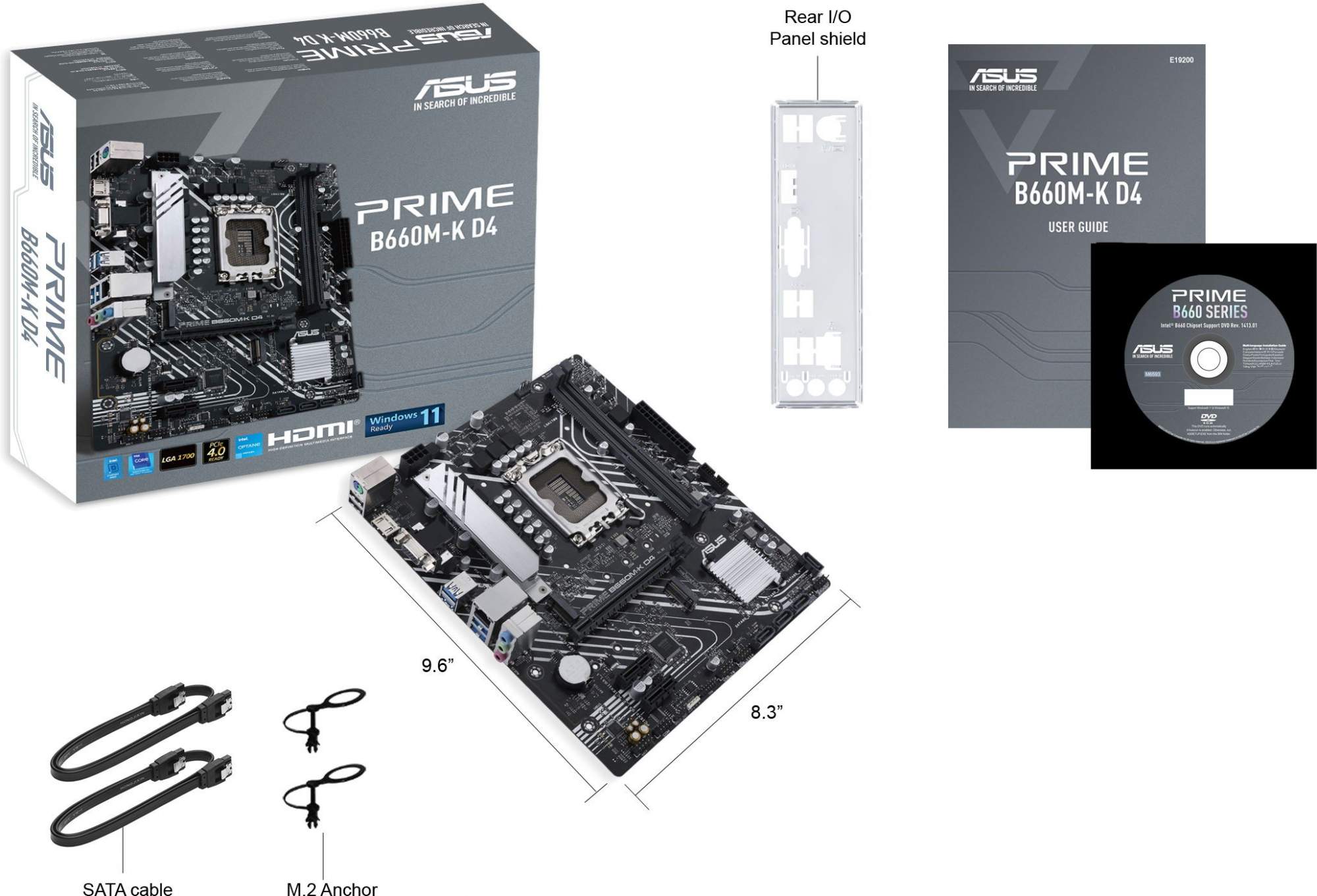 Материнская плата ASUS PRIME B660M-K D4 - купить в Ситилинк, цена на ...