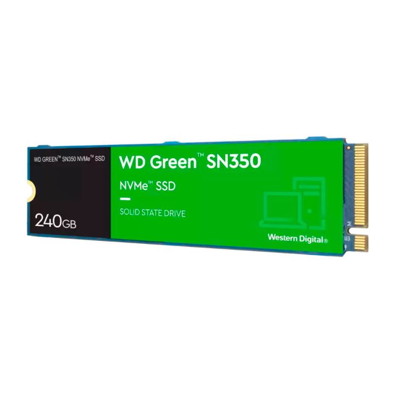 SSD накопитель WD Green SN350 M.2 2280 240 ГБ (WDS240G2G0C) - купить в Москве, цены в интернет-магазинах Мегамаркет