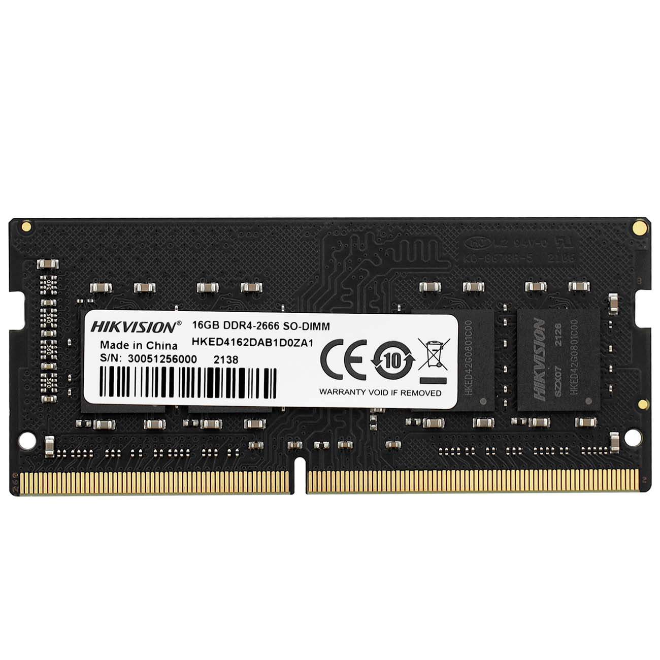 Оперативная память Hikvision 16Gb DDR4 2666MHz SO-DIMM (HKED4162DAB1D0ZA1/16G) - купить в Lime Store, цена на Мегамаркет