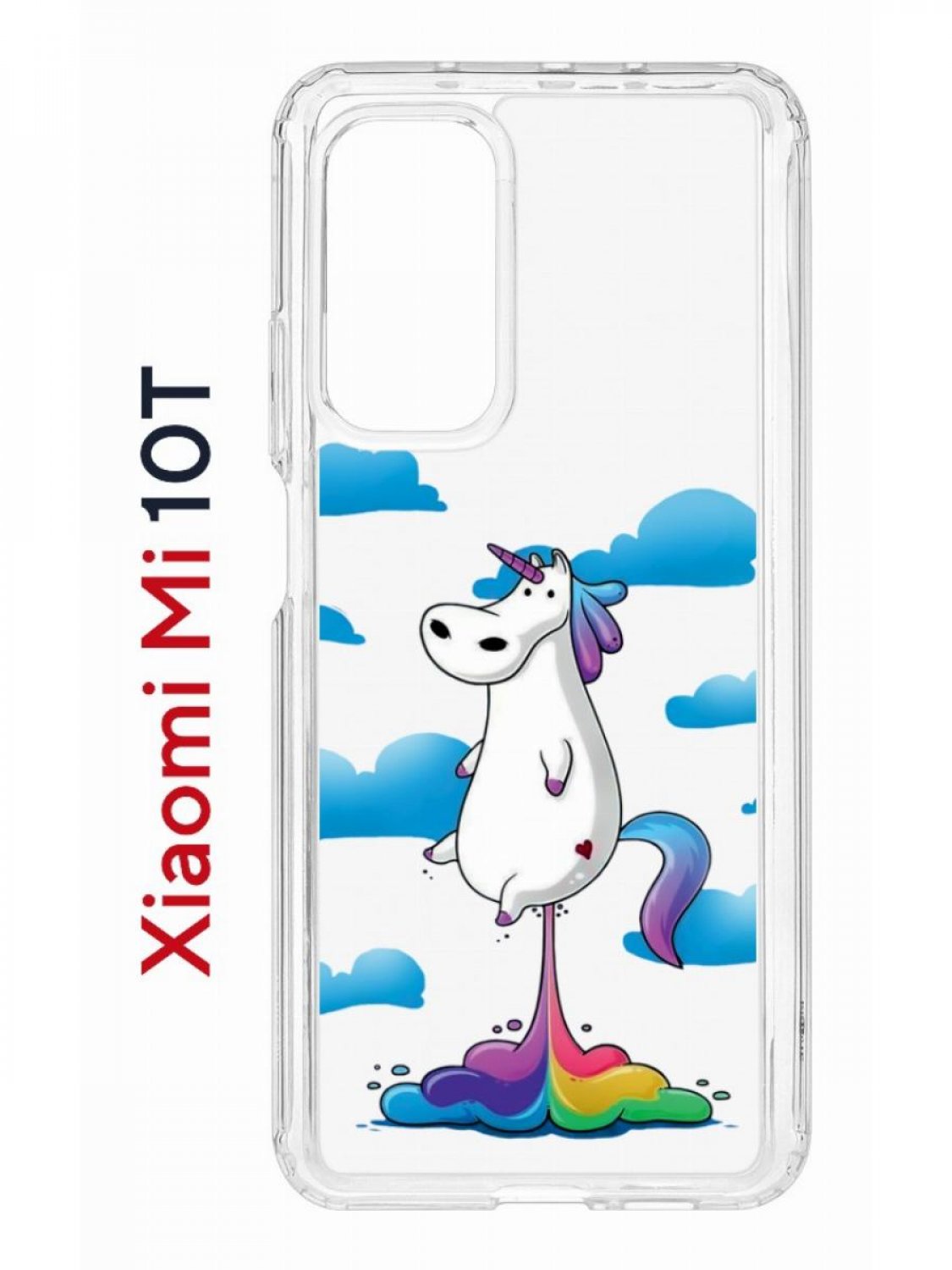 Чехол на Xiaomi Mi 10T/Mi 10T Pro Kruche Print Flying  Unicorn,противоударный бампер, купить в Москве, цены в интернет-магазинах  на Мегамаркет