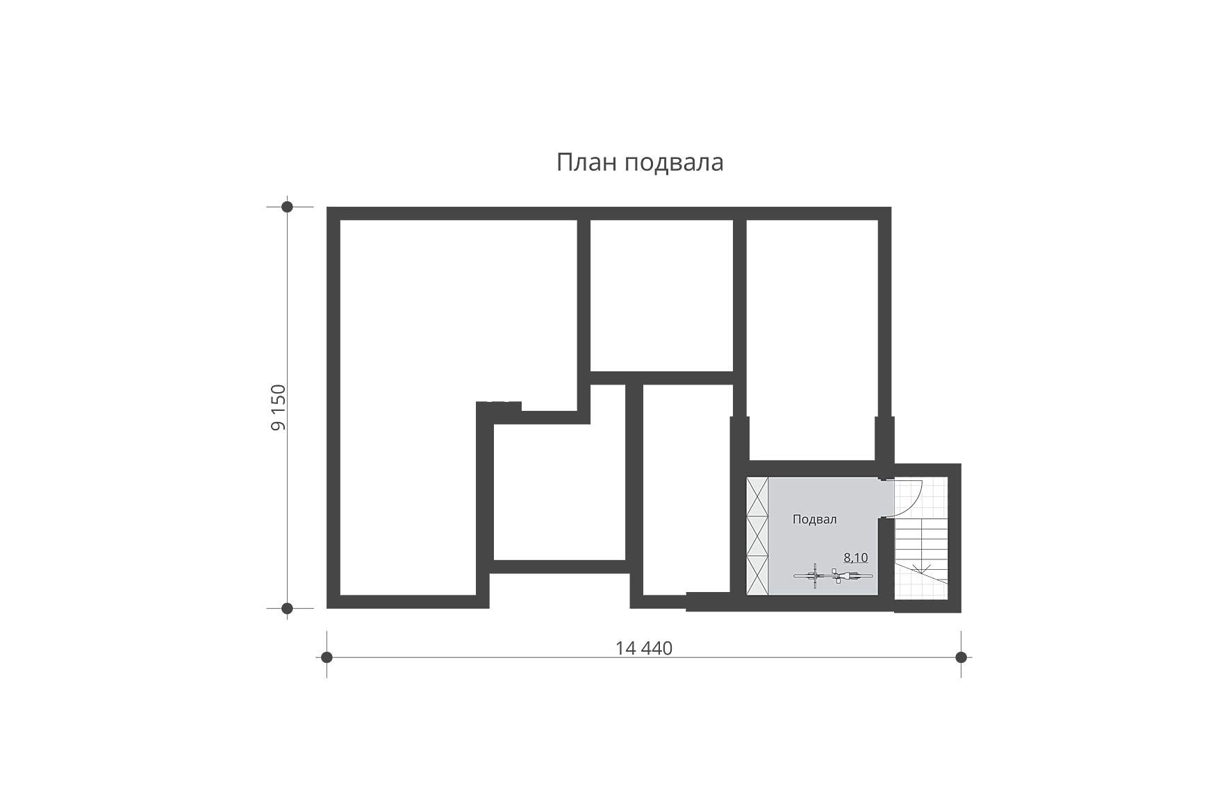 Проект Rg6102 Одноэтажный дом с подвалом, террасой и тремя спальнями купить  в интернет-магазине, цены на Мегамаркет