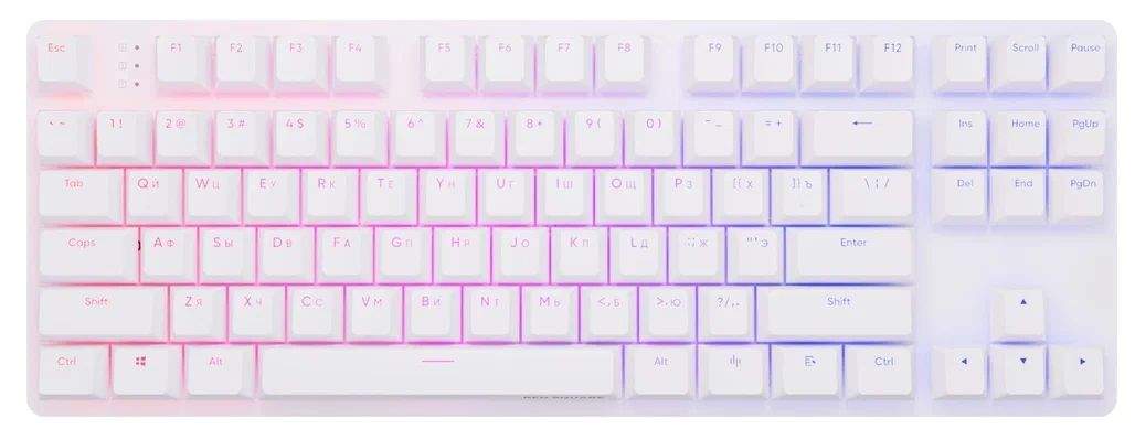 Проводная игровая клавиатура Red Square Keyrox TKL G3ms White (RSQ-20033) - купить в РЕСПЕКТ, цена на Мегамаркет