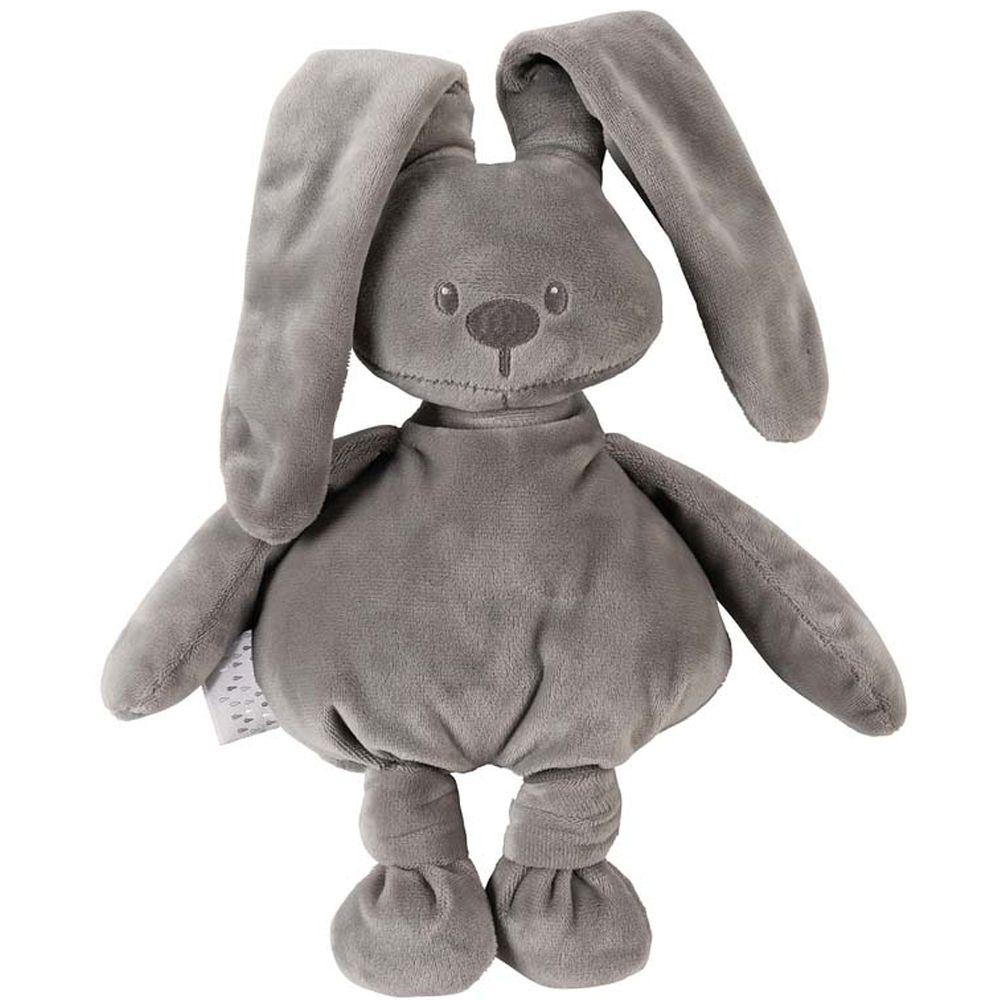 Купить игрушка мягкая Nattou Musical Soft toy Lapidou Кролик grey 877381,  цены на Мегамаркет