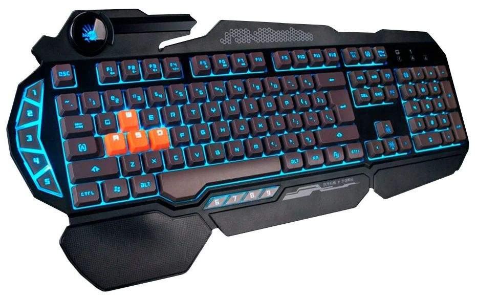 Как выглядит 100 клавиатура Проводная игровая клавиатура A4Tech Bloody B314 Black - отзывы покупателей на ма