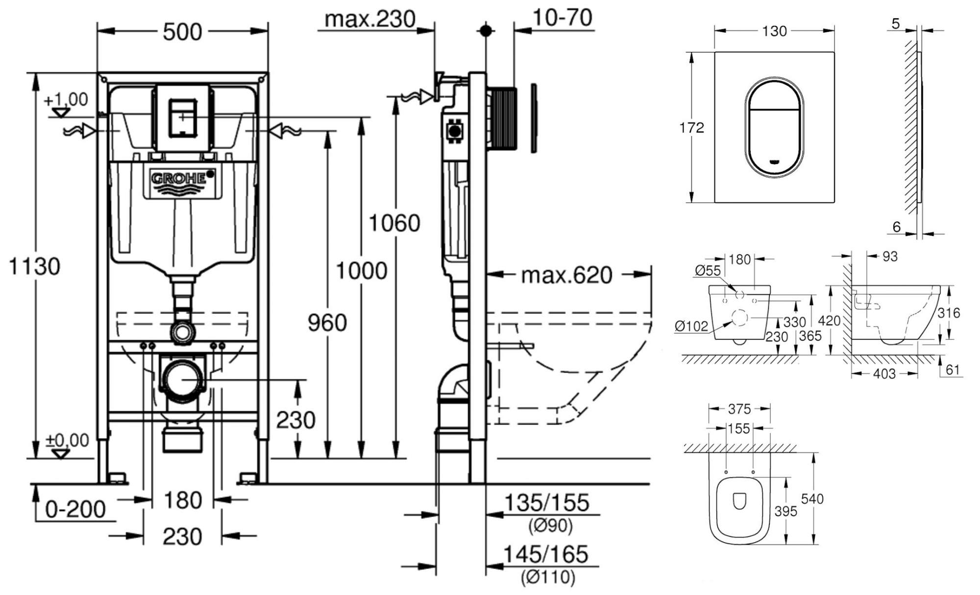 Инсталляция Для Унитаза Grohe Rapid Sl Купить