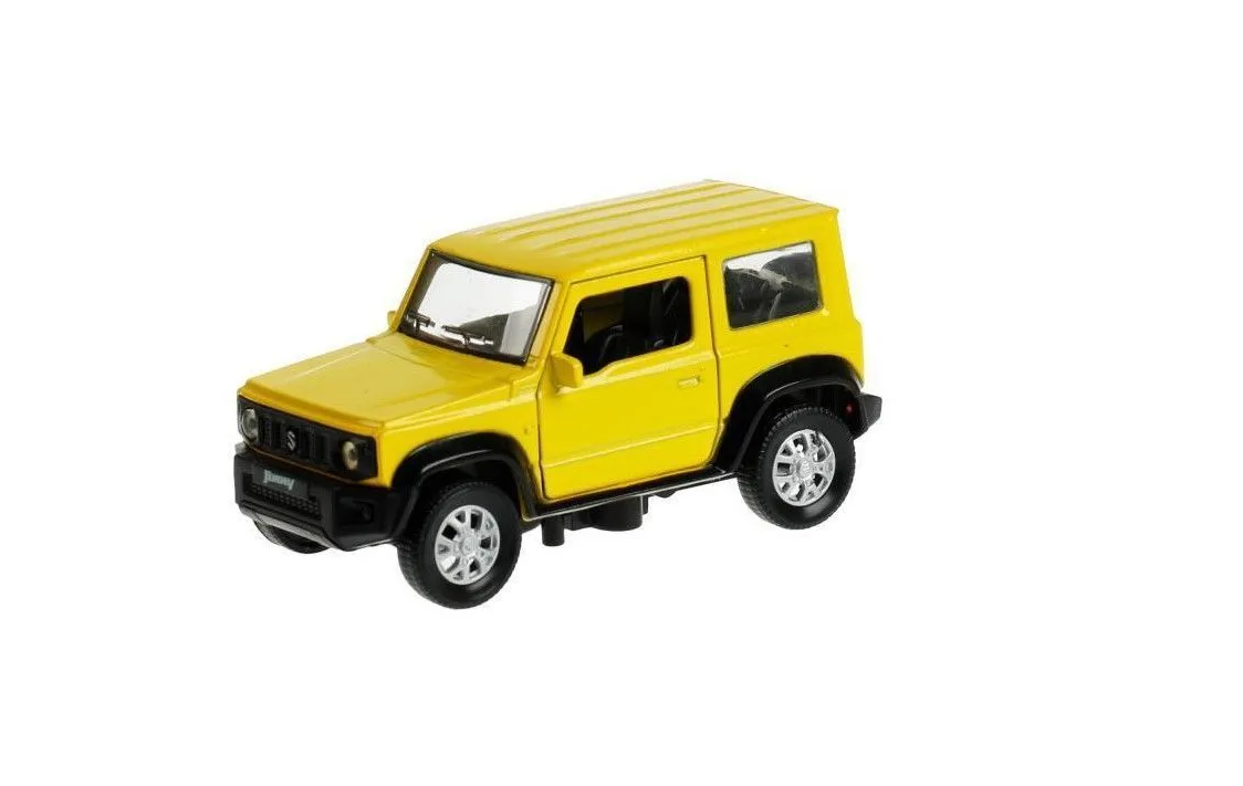 Машина металл Suzuki Jimny 11,5 см, (двери, багаж, желтый)инерц, в коробке  - купить в Inaberu, цена на Мегамаркет