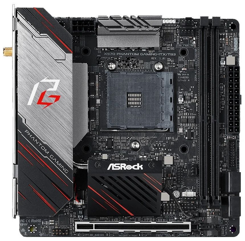 Материнская плата ASRock X570 PHANTOM GAMING-ITX/TB3 - отзывы покупателей на маркетплейсе Мегамаркет | Артикул: 100045462421