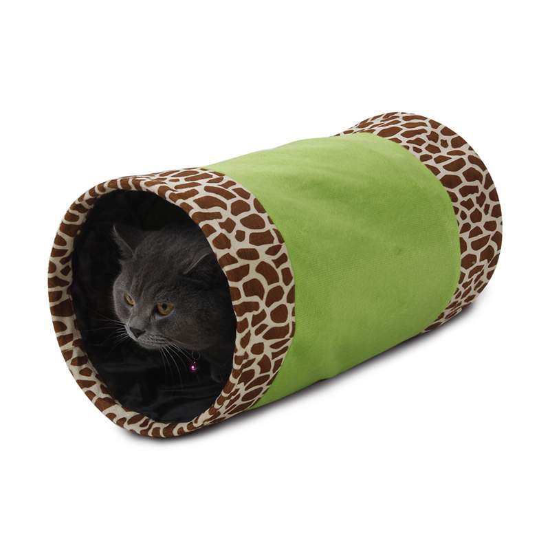 Тоннель для кошек Major Colour шуршащий, зеленый, 25*50см