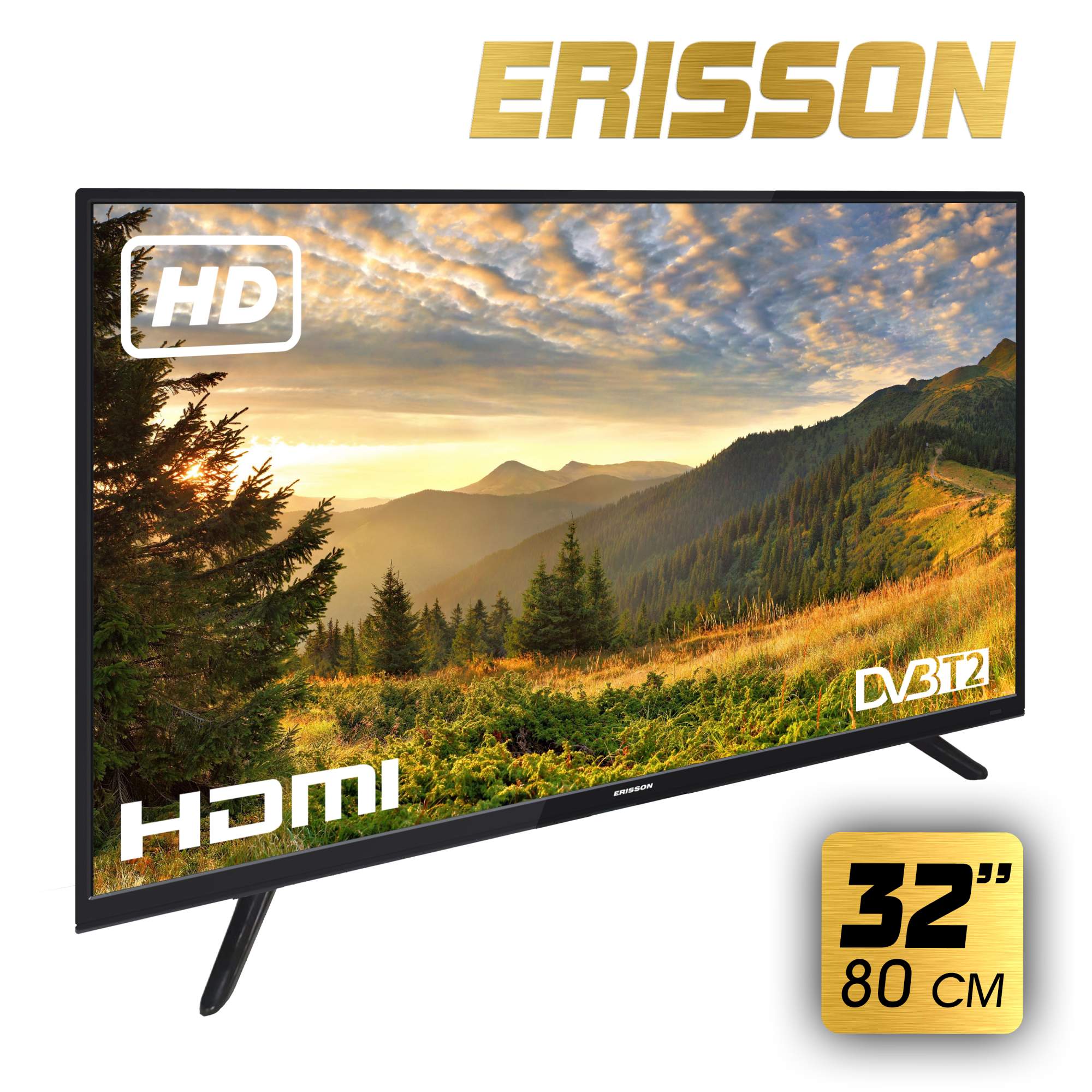 Телевизор Erisson D-LED Slim 32LES801T2, 32"(80см), HD, купить в Москве, цены в интернет-магазинах на Мегамаркет