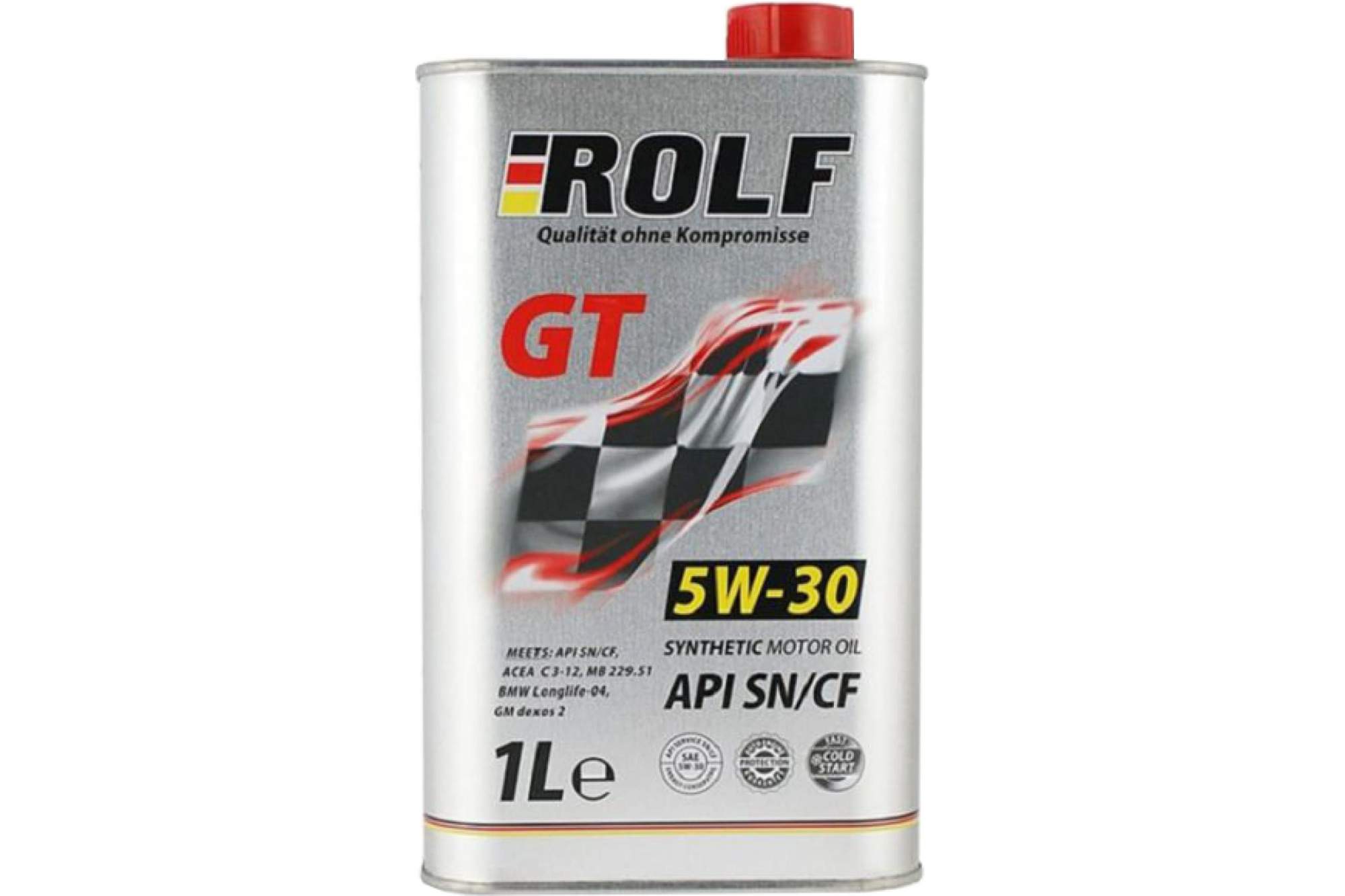 Моторное масло ROLF синтетическое Gt 5W30 Api Sn/Cf 1л – купить в ...