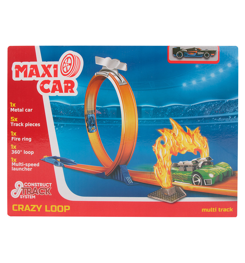 Multi tracks. Maxi car трек Maxi car. Трек Maxi car Basic track Fire Ring i-s8853. Maxi car трек петля. Набор игровой трек с аксесс. (2 Петли 360 градусов) Maxi car.