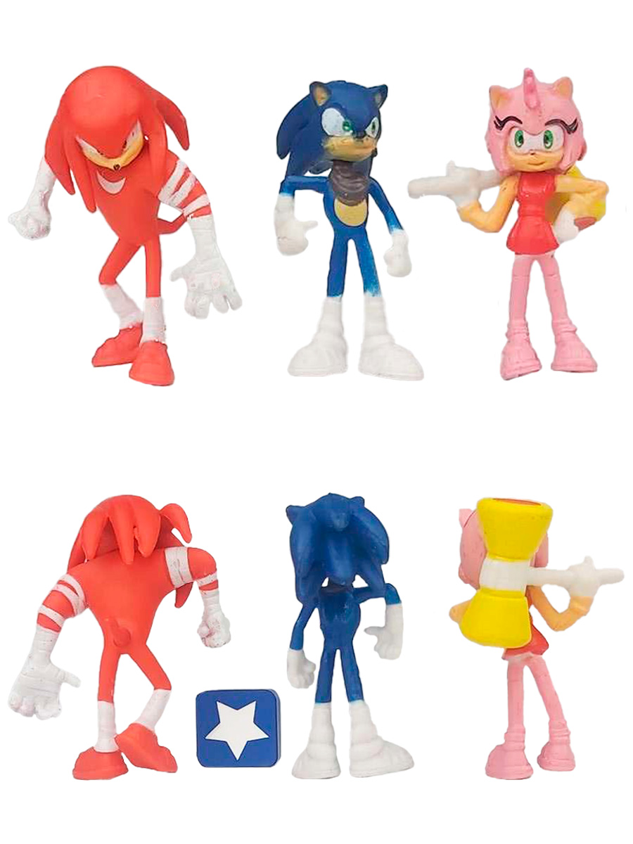 Tarfi Rind Купить фигурки StarFriend Соник Sonic the Hedgehog 6 в 1 Тэйлз Наклз ...