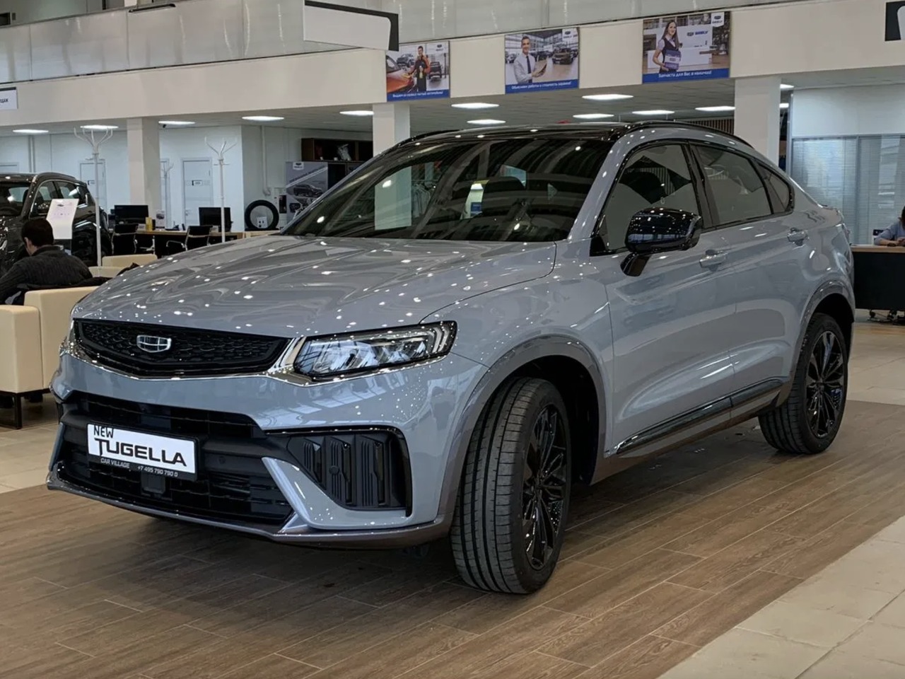 Автомобиль Geely TUGELLA 2.0 AT Flagship Sport серо-голубой - купить в Car Village, цена на Мегамаркет